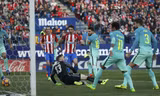 Messi lập công giúp Barcelona có 3 điểm.