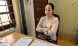 Bà Quỳnh tại cơ quan điều tra