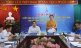 Anh Nguyễn Ngọc Lương, Bí thư Trung ương Đoàn và bà Lê Thị Thu Hồng, Phó Bí thư thường trực Tỉnh ủy Bắc Giang chủ trì hội nghị