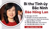 Chân dung Bí thư Tỉnh uỷ Bắc Ninh Đào Hồng Lan