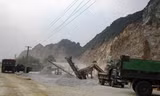 Khu vực mỏ khai thác đá ở xã Hoàng Sơn, huyện Nông Cống - Thanh Hóa, nơi xảy ra vụ tai nạn