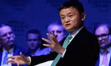 Jack Ma trong phiên hthảo luận tại Davos (Thụy Sĩ). Ảnh: CNBC