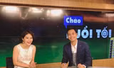 MC Phan Anh trên trường quay 'Chào buổi tối'