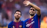 Messi đang là cầu thủ ghi bàn chủ lực cho Barca, trong khi Suarez mất phong độ. Ảnh: Reuters