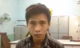 Nghi phạm Nguyễn Thanh Tý tại cơ quan điều tra. Ảnh CA cung cấp.