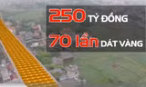 Đường cong dát vàng 70 lần ở thủ đô 