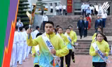 Ngọn lửa thiêng SEA Games 31 đã về đến Mỹ Đình 
