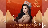 Hoa hậu Lê Nguyễn Bảo Ngọc cùng dàn mẫu diện váy cưới thổ cẩm