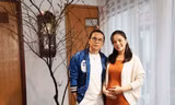 Thu Quỳnh vác bụng bầu đi quay MV Tết 