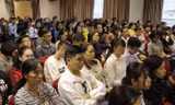 Đông đảo phụ huynh có con thi vào lớp 10 năm học 2019-2020 tham gia hội thảo “Cùng con chinh phục kỳ thi vào 10”