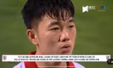 Dòng thông báo trong trận đấu của đội tuyển Việt Nam-Lào.