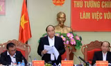 Thủ tướng Nguyễn Xuân Phúc phát biểu chỉ đạo tại buổi làm việc.