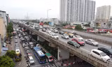 Giao thông đông đúc cuối giờ chiều tại cửa ngõ Thủ đô