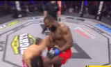 Darrius Flowers ra đòn hạ gục đối thủ.