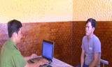 Tên cướp có 3 tiền án. Ảnh do công an cung cấp