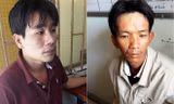 Toàn và Tình tại cơ quan công an. Ảnh: H.Lê.