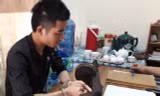 Đối tượng Hưng tại cơ quan điều tra