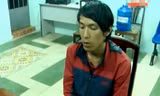 Đối tượng Vũ Đình Chiến tại cơ quan công an
