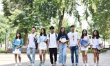 Sinh viên trường ĐH Bách khoa Hà Nội. Ảnh chụp trước 27/4