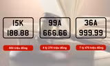Biển số 99A - 666.66 và 36A- 999.99 đấu giá được hơn 11 tỷ đồng