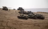 Xe tăng Thổ Nhĩ Kỳ gần biên giới Syria 