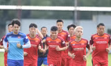 Quang Hải có buổi tập trọn vẹn cùng đội tuyển Việt Nam. 