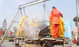 Đúc trống đồng tặng khu lưu niệm Đại tướng Võ Nguyên Giáp