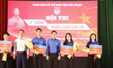Tỉnh Đoàn Bắc Giang trao giải cuộc thi lý tưởng người cộng sản. Ảnh: Nguyễn Thắng