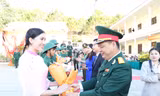 Nữ tân binh duy nhất ở Đắk Nông lên đường nhập ngũ