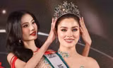 Hoa hậu Nguyễn Thanh Hà trao lại vương miện cho Hoa hậu Ukraine