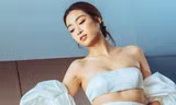 Đỗ Mỹ Linh diện váy cưới gợi cảm