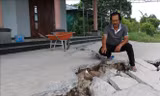 Sau hạn hán, nhiều tuyến đê ở Long An sụt, lún khi có mưa