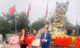 Khen thưởng nghệ nhân tạo hình linh vật 'hoa hậu mèo' ở Quảng Trị