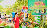 Nhiều trái ngon được trang trí lạ mắt tại lễ hội trái cây Ninh Thuận