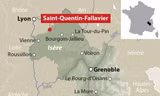 Vị trí xảy ra vụ tấn công. Đồ họa: France Bleu Isère.