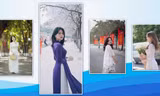Chiêm ngưỡng vẻ xinh đẹp trong tà áo dài của nữ sinh Ngân hàng