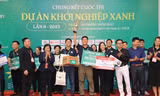 Giành giải nhất thi khởi nghiệp, nhóm bạn trẻ xuất khẩu xơ mướp ra thế giới