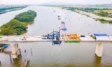 Hoàn thành cầu Bến Mới nối Nam Định - Ninh Bình trong tháng 10