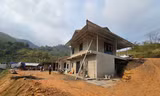 Căn nhà mới khang trang của gia đình anh Vàng Xành Guyện thôn Nậm Trà xã Gia Phú (Bảo Thắng, Lào Cai)