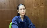 Ngọc Trinh tại cơ quan công an. Ảnh: C.A