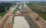 Vành đai 4 đã hiện hình hài sau hơn 1 năm khởi công. Ảnh: Anh Trọng