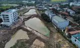 Sau bán đất sai quy hoạch, KĐT Thanh Hà lại múc đất, làm hồ trên khu quy hoạch cây xanh