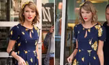 Taylor Swift điệu đà với váy hoa khoe chân thon