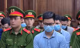 Các bị cáo tại phiên tòa.