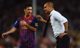 Guardiola và Messi từng cùng nhau gặt hái những danh hiệu cao quý nhất của bóng đá thế giới. 