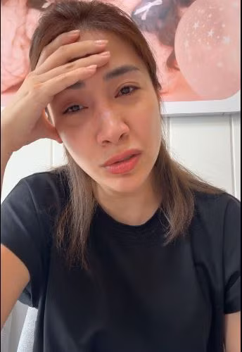 Pha Lê tiết lộ tình trạng sức khỏe trong livestream.
