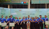 Chiến sĩ Nhân văn tham gia Lễ tiễn quân Chiến dịch tình nguyện Mùa Hè Xanh 2025 