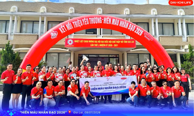 Dai-ichi Life Việt Nam khởi động Chương trình Hiến máu nhân đạo năm 2026 tại Gia Lai