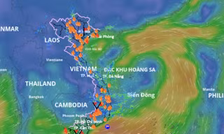 Biển Đông hình thành áp thấp nhiệt đới, tiến về vịnh Bắc Bộ