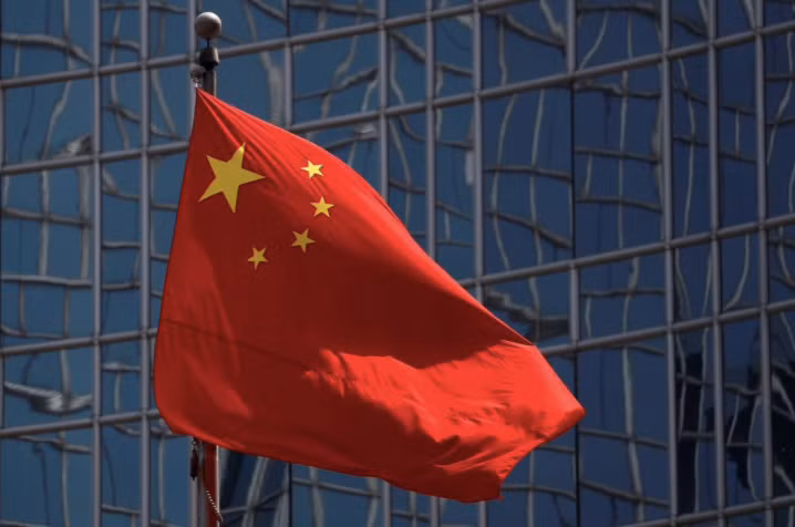 Quốc kỳ của Trung Quốc ở Bắc Kinh. (Ảnh: Reuters)